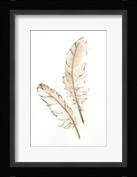 Gold Feathers I Framed Print