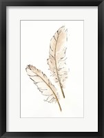 Gold Feathers I Framed Print