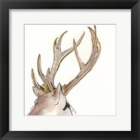 Gilded Deer Framed Print