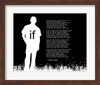 If by Rudyard Kipling - Man Silhouette Black Fine Art Print