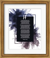 If by Rudyard Kipling - Powder Explosion Blue Fine Art Print