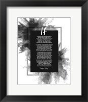 If by Rudyard Kipling - Powder Explosion Gray Fine Art Print