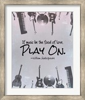 If Music Be The Food Of Love Shakespeare Musical Instruments Fine Art Print