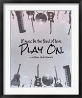 If Music Be The Food Of Love Shakespeare Musical Instruments Fine Art Print