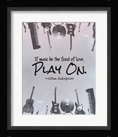 If Music Be The Food Of Love Shakespeare Musical Instruments Fine Art Print