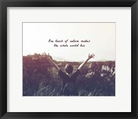 One Touch of Nature Shakespeare Hiker Grayscale Fine Art Print