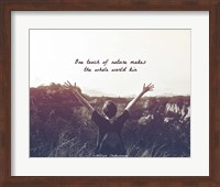 One Touch of Nature Shakespeare Hiker Grayscale Fine Art Print