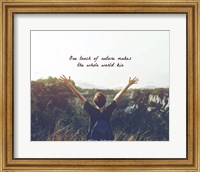 One Touch of Nature Shakespeare Hiker Color Fine Art Print