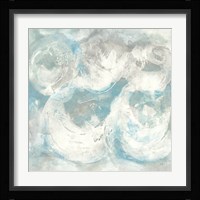 Pale Blue Circles IV Framed Print