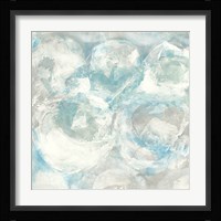 Pale Blue Circles III Framed Print