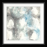 Pale Blue Circles II Framed Print