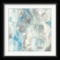 Pale Blue Circles I Framed Print