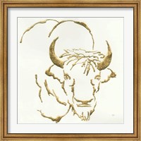 Gilded Bison Fine Art Print
