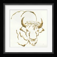 Gilded Bison Framed Print