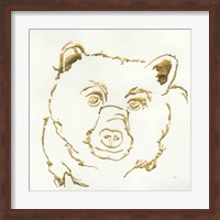Gilded Black Bear Fine Art Print