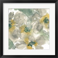 Silver Quince II on White Framed Print