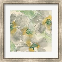 Silver Quince II Teal Fine Art Print