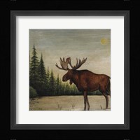 North Woods Moose II Fine Art Print