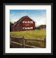 Weathered Barns Red with Words Fine Art Print