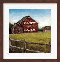 Weathered Barns Red with Words Fine Art Print