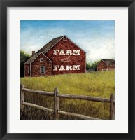 Weathered Barns Red with Words Fine Art Print