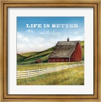 Old Red Barn with Words Fine Art Print