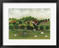 A Day at the Farm II Bright Framed Print