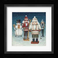 Skier Nutcrackers Snow Fine Art Print