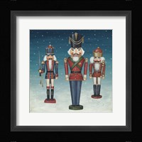 Soldier Nutcrackers Snow Fine Art Print