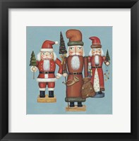 Santa Nutcrackers Framed Print