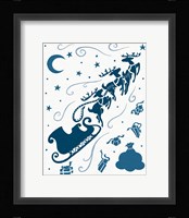 Christmas Otomi Tile II Framed Print