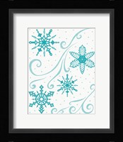 Christmas Otomi Tile I Framed Print