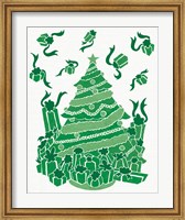 Christmas Otomi Tile IV Fine Art Print