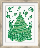 Christmas Otomi Tile IV Fine Art Print