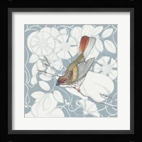 Arts and Crafts Birds II Tone on Tone Fine Art Print