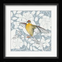Arts and Crafts Birds IV Tone on Tone Fine Art Print