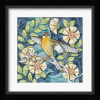 Arts and Crafts Bird IV Framed Print