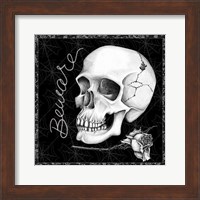 Arsenic and Old Lace Skull Beware Fine Art Print