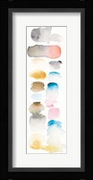 Watercolor Swatch Panel I Bright Framed Print