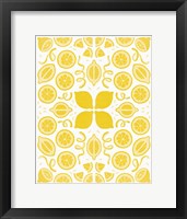 Retro Lemon Otomi Monotone Fine Art Print