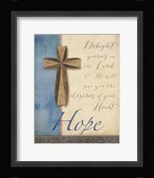 Words for Worship Hope Framed Print