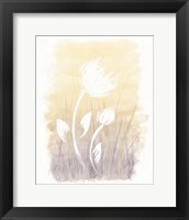 Floral Silhouette I Framed Print
