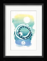 Offset Shapes Circle Framed Print