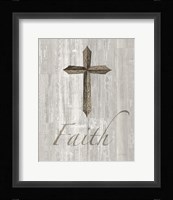 Words for Worship Faith on Wood Framed Print