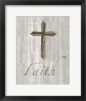 Words for Worship Faith on Wood Framed Print