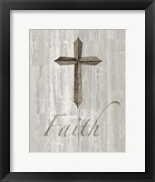 Words for Worship Faith on Wood Framed Print