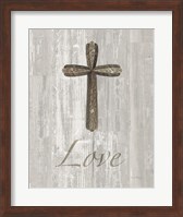 Words for Worship Love on Wood Fine Art Print