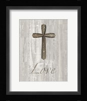 Words for Worship Love on Wood Framed Print