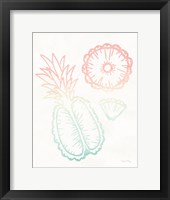 Sunset Palms Fruit II Framed Print