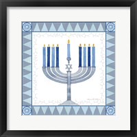 Celebrating Hanukkah III Framed Print